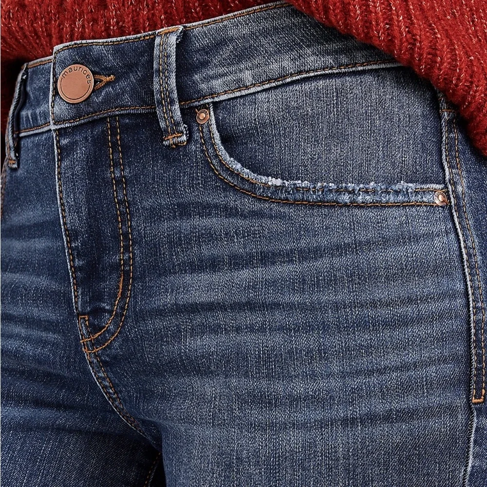 NWT 8 Short Maurice’s Everflex™ Slim Boot Mid Rise Jean - Picture 3 of 7